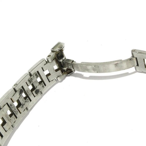 Auth HERMES Clipper CL4.220 1****** Silver Gold Women's Wrist Watch - Picture 10 of 12